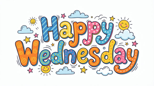 Fun Happy Wednesday Text