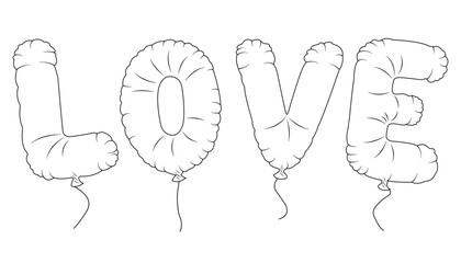 black and white balloons