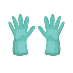 Hand gloves icon, hand gloves vector illustration, clip art gloves