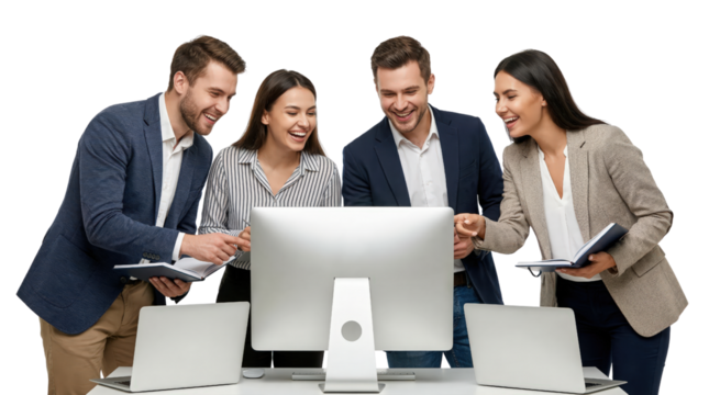 group of business people working together on white people, team, business, businesswoman, woman, businessman, office - Powered by Adobe
