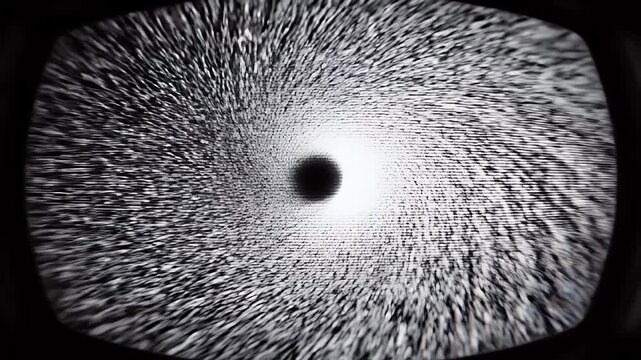 Abstract vortex tunnel with swirling motion and light