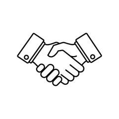 Business handshake icon, agreement, partnership, cooperation, trust, deal, teamwork, contract, handshake, success