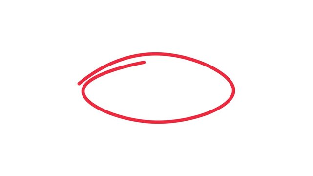 Oval frame hand drawing, round selection, 4k video of hand drawn red circle animation,
Hand-drawn oval frame circle animation, Hand-drawn stop motion black circle highlight