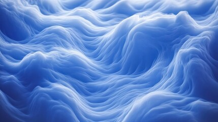 Obraz premium Abstract blue wavy shapes