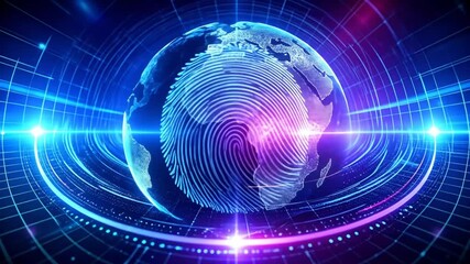 Global Fingerprint Security: Digital World Data Protection - Powered by Adobe