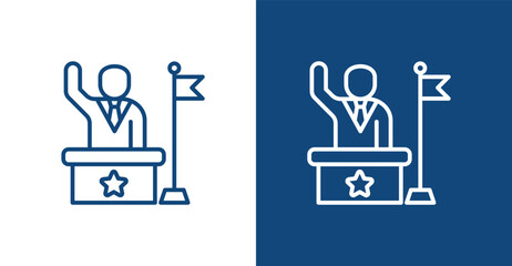 Executive Outline, with light and dark background