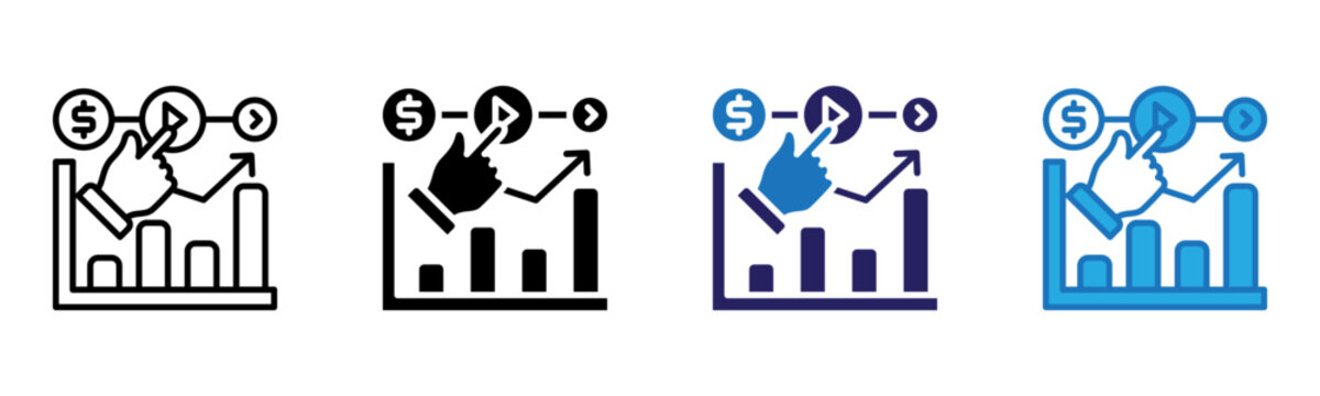 Proceeds Icon Multi Style Vector Illustration