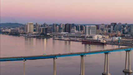 Aerial view of the Coronado Bridge