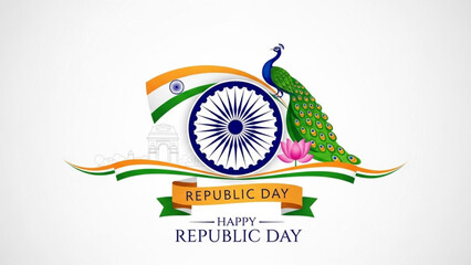 Celebrating Republic Day with patriotic fervor and traditional Indian symbols