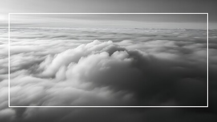 Cloud Dancer, trendy off-white color of the Year 2026. Soft aerial view of dense cloud formations, Modern Ethereal Design Trends (2026)