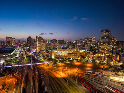 Petco Park with San Diego Skyline
