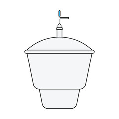 illustration of a laboratory desiccator
