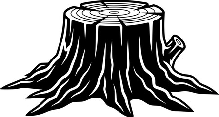 vector design of a tree trunk