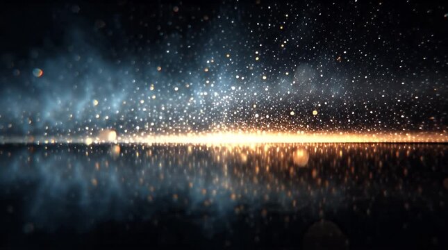 Abstract Cosmic Horizon in Deep Space Tones