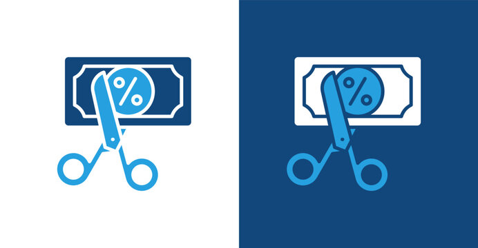 Deposit Glyph Duotone, with light and dark background