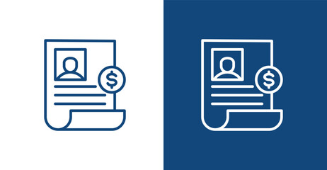 Investment Outline, with light and dark background