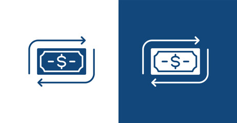 Saving Account Glyph, with light and dark background