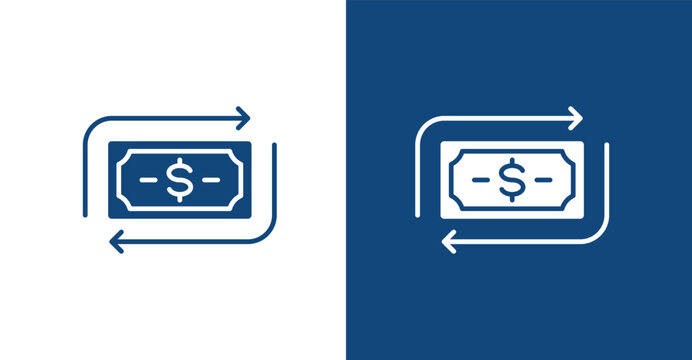 Saving Account Glyph, with light and dark background