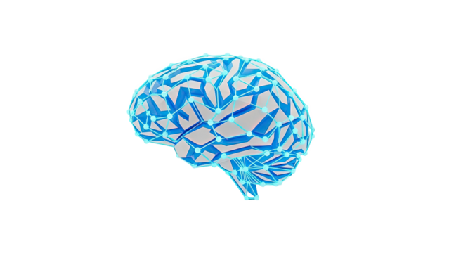 Abstract 3D Brain Network - Powered by Adobe