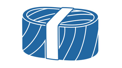 Blue Sushi Roll Icon © gor5