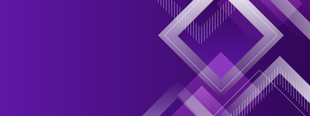 Fototapeta premium Purple geometric shapes ideal for design projects, website backgrounds, brochures, and social media graphics in a modern style
