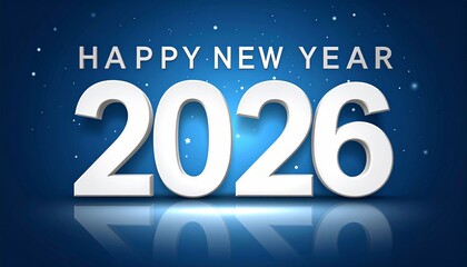 Futuristic LED digits display “2026” in bright blue on a sleek, high-tech metallic interface with glowing accents.