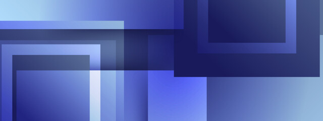 Blue abstract design with overlapping geometric shapes