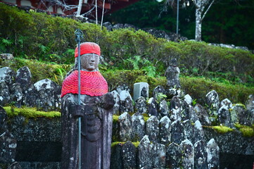 Ancient Stone Buddha Statue at Chikurinji Temple, Kochi Prefecture, Japan