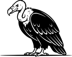 Vulture Hawk Bird of Prey Silhouette Vector Illustration
