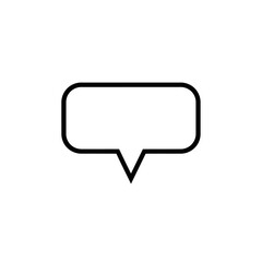 Naklejka premium Empty Speech Bubble Icon - Communication, Message, Chat, Idea, Quote Concepts