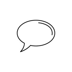 Empty Speech Bubble Icon - Communication, Message, Chat, Idea, Thought