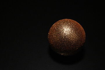 黒い背景の球体01