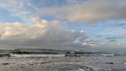 storm clouds over the sea