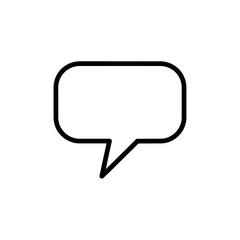 Speech Bubble Icon - Simple Communication Symbol