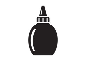 Obraz premium Glue bottle icon, Glue bottle silhouette vector