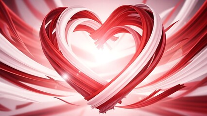 A vibrant Happy Valentine's Day celebration with heart, love, and romance in the background