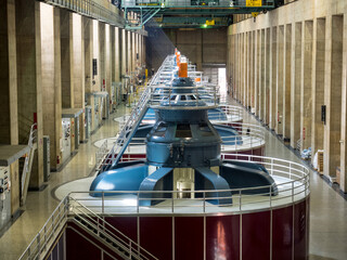 Power Generating Turbines in Hydro Electric Dam © Adam