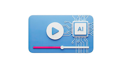 AI Video Playback: Futuristic Media Concept
