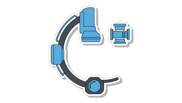 C-arm fluoroscopy machine and X-ray detector icon