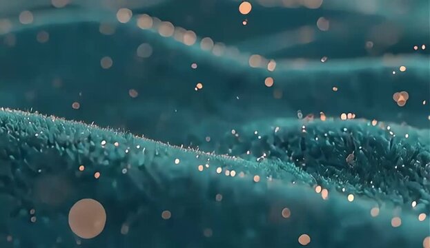 Dreamy Velour Sky Cyan Cinematic Bokeh Abstract Texture Soft Animation Background