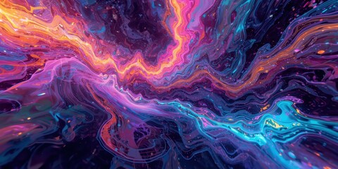 Swirling galaxy nebula