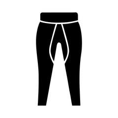 A pant icon bold outline vector illustration design