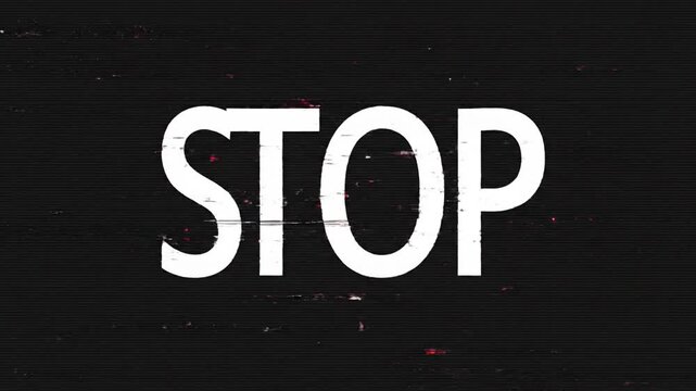 Stop Sign - A Bold Visual Statement on a Dark Background.