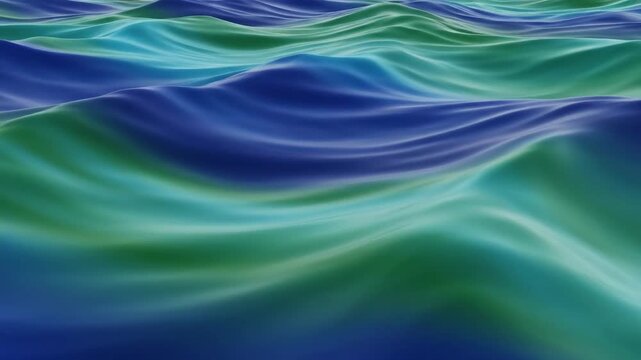 Blue Green Waves Ocean Water Surface.