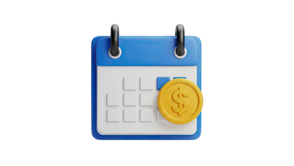 3D Calendar with Gold Coin