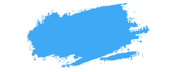 Vector abstract blue bold brush stroke splash.