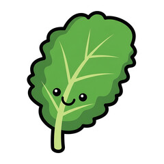 Smiling Leaf Cartoon. (1)