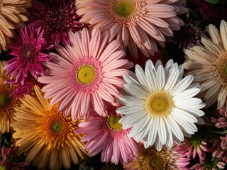 Vibrant bouquet of gerbera daisies