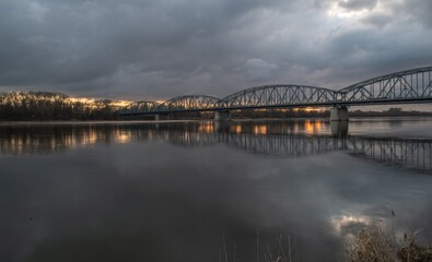 sundown, woda, niebo, krajobraz, rzeka © Krzysztof  Jaworski