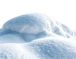  Soft Fluffy Snow Mound With Natural Winter Texture PNG